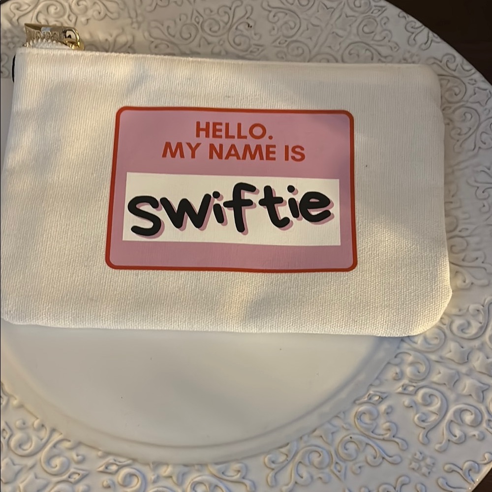 NWT Taylor Swift Canvas Pouch